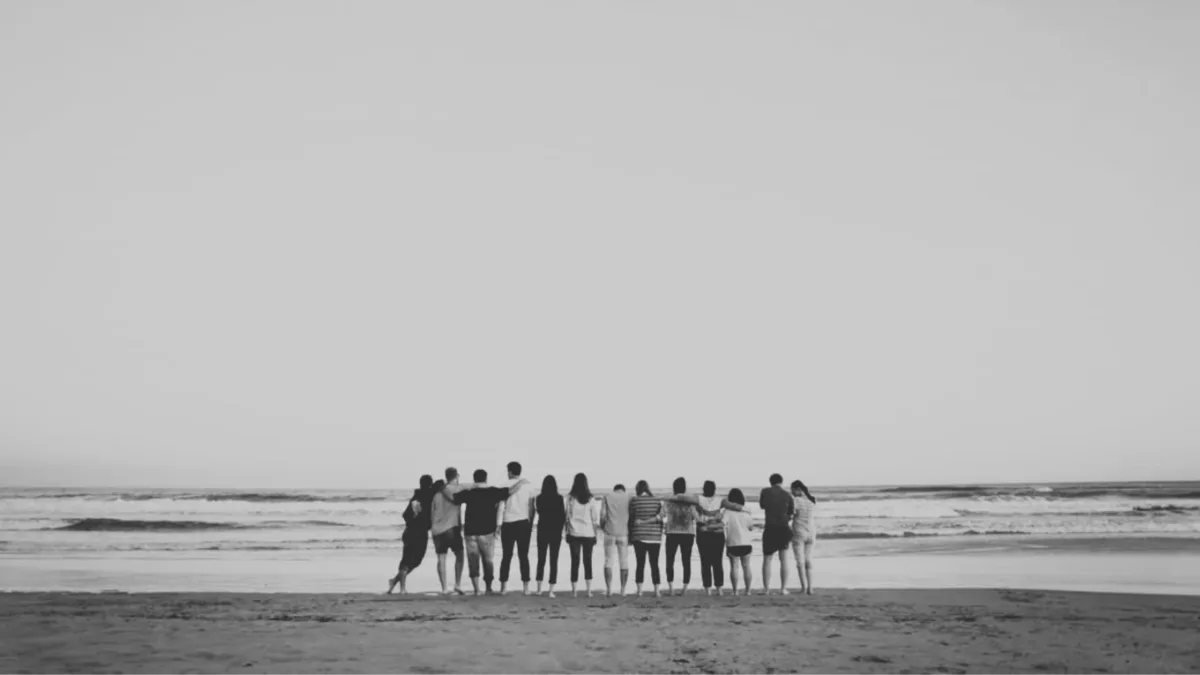 DTS team at the beach together