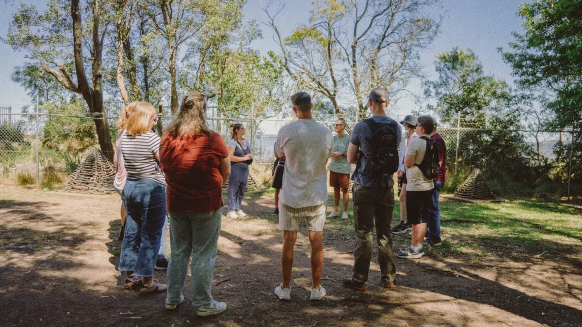 DTS students gather together outdoors at YWAM Wollongong